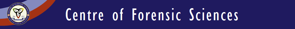 Centre of Forensic Sciences banner and logo